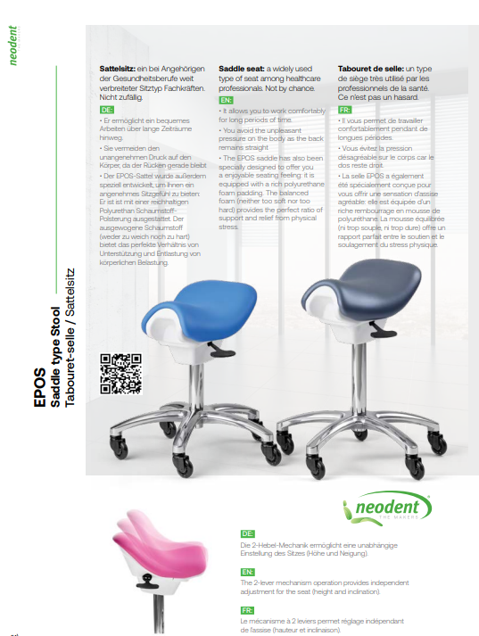Neodent Epos Saddle Stool