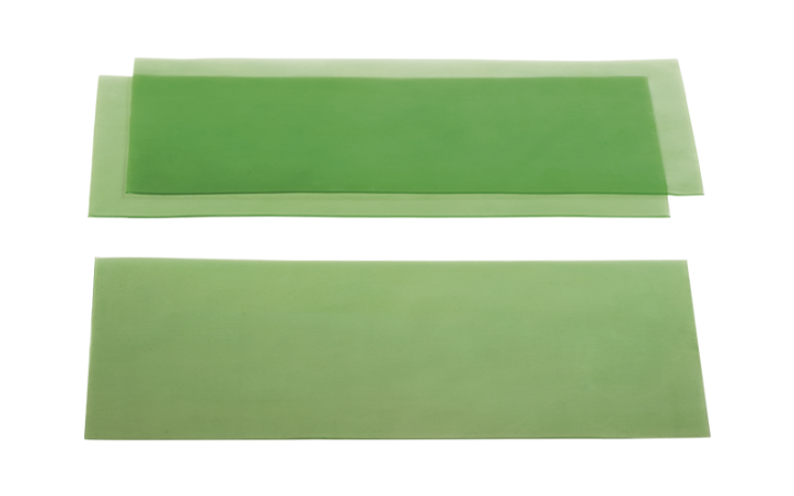 Glattes Gusswachs grün, 0,35 mm – Yeti Dentalprodukte, Wachse