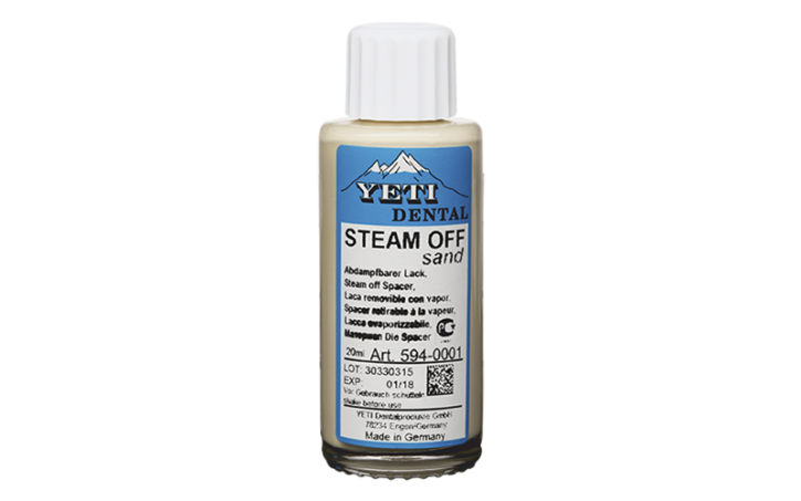STEAM OFF Sand (A1/B1/B2/C1/D2) (1 Stk.) – Yeti Dentalprodukte, Gipszusätze, Stumpflacke und Gipslöser