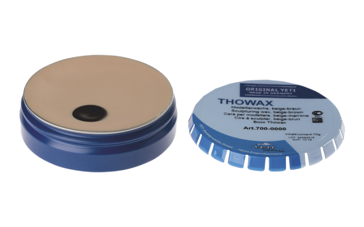 THOWAX Modellierwachs, beige mit braun – Yeti Dentalprodukte, Wachse
