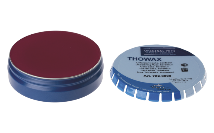 THOWAX UNTERZIEHWACHS, bordeaux – Yeti Dentalprodukte, Wachse