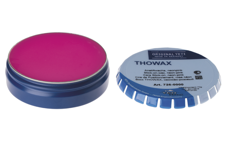 THOWAX STICK-ON-WACHS, neon-pink – Yeti Dentalprodukte, Wachse