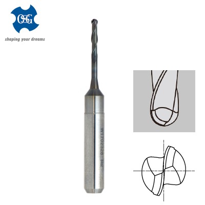 WXL-LN-EBD Ø 2 mm – Organical CAD/CAM, Milling Tools