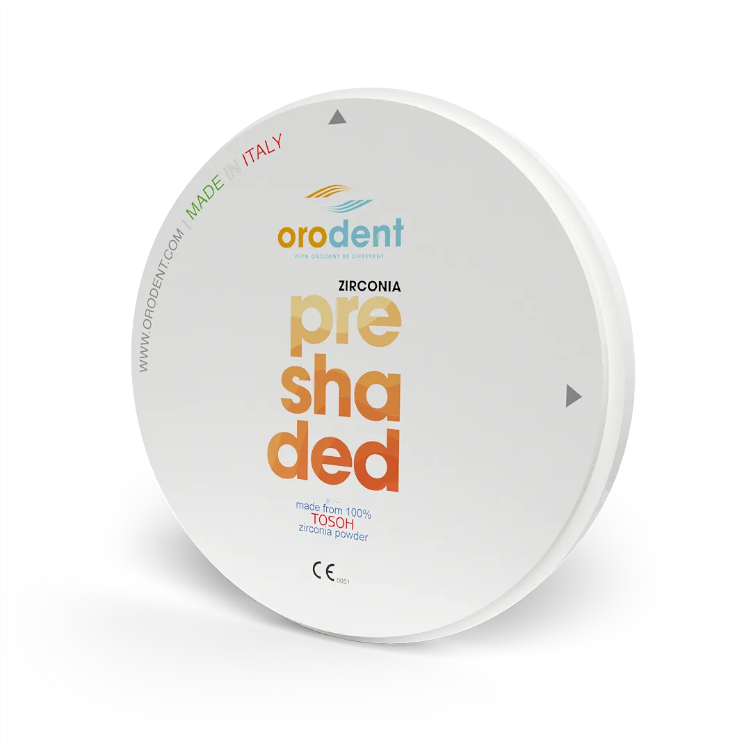 Zirconia Orodent Preshaded 1200 MPa – ORODENT leghe dentali s.r.l., Zirconia