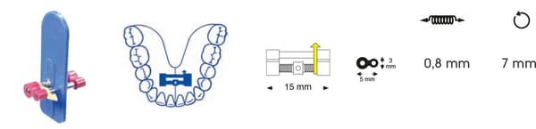 Vis d'expansion à friction pour mandibule
