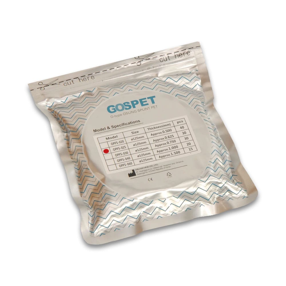 Gospet Folie 0.625mm (30 Stk.) – oscident GmbH, Thermoforming Foils and Sheets
