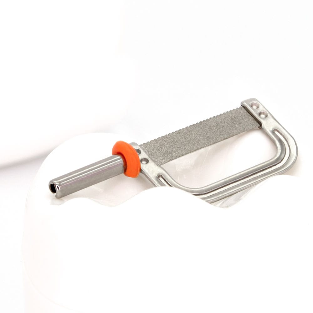 Opener Orange 0.10mm Blattstärke - 15ųm, abrasiv extra fein mit Sägeblatt – oscident GmbH, Polishing Strips - Abrasive Strips