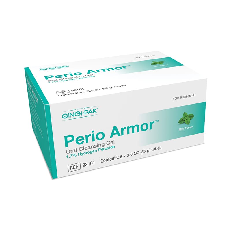 Perio Armor 1.7% HP Oral Cleansing Gel (6-Pack) - Mint 93101 – Pac-Dent , Inc., PA-Medikamentöse Behandlung