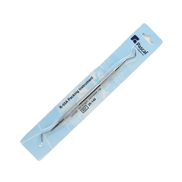 R55A Circlet® Packing Instrument, Serrated, Angled - PascalDental
