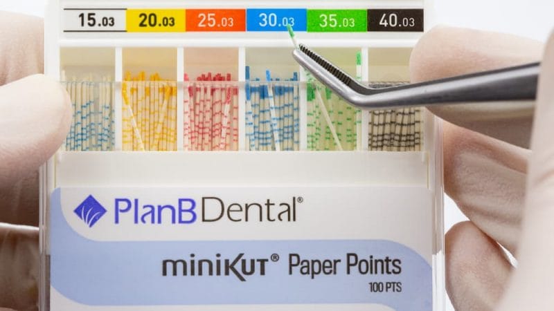 miniKUT Pointes Papier Assorties – PlanB Dental, Absorbent Points