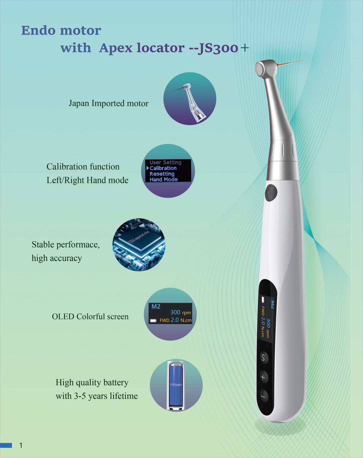 Endo-moteur dentaire Jerry avec localisateur d'apex – Foshan Jerry Medical Apparatus Co., Ltd, Equipment