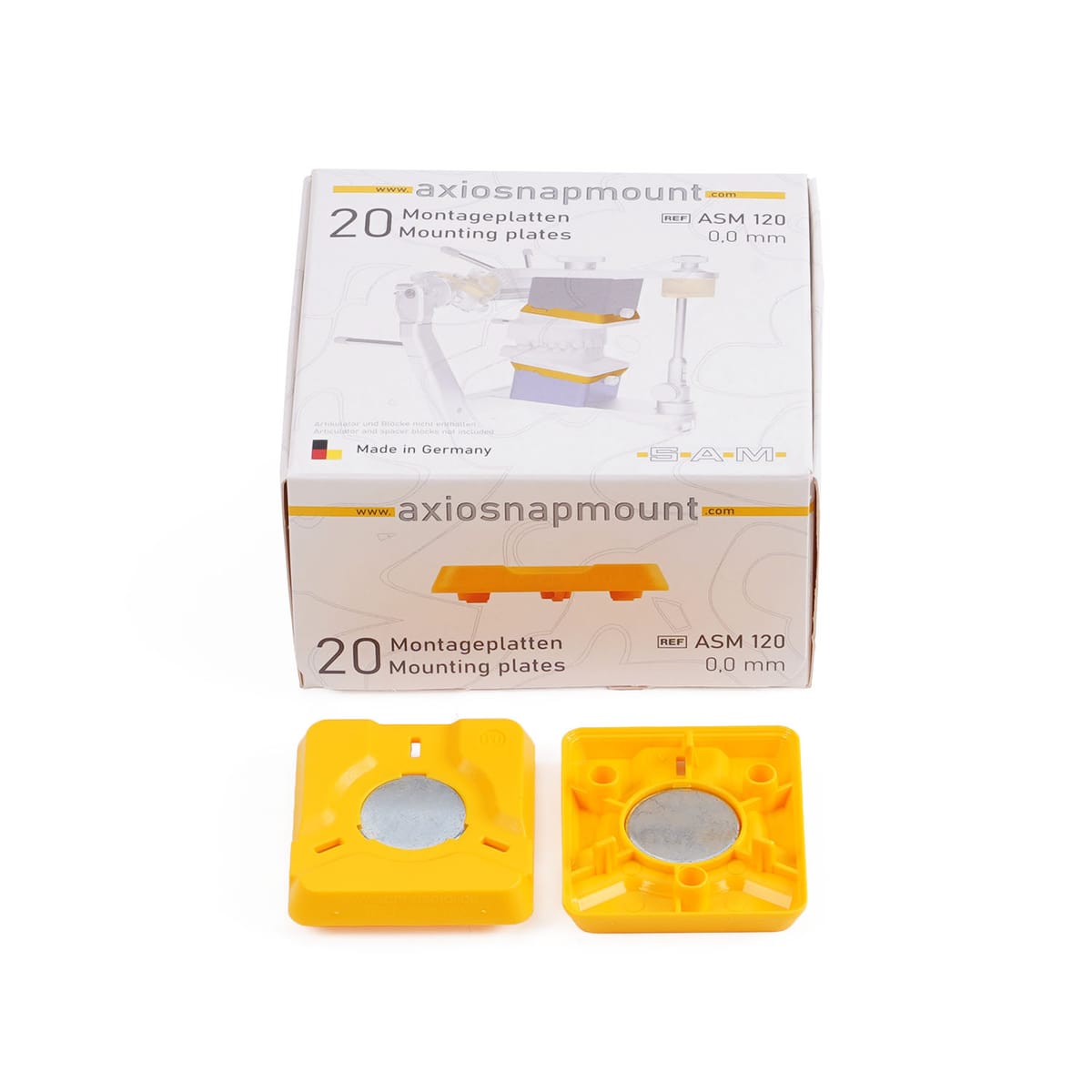 AxioSnapMount® Montageplatten standard 0,0mm (20 Stk.) – SAM