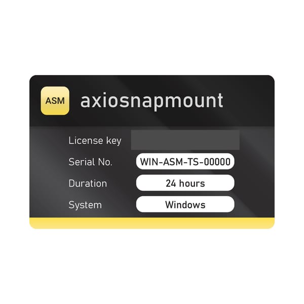 AxioSnapMount® Software-Testlizenz, 24 Stunden (Windows)
