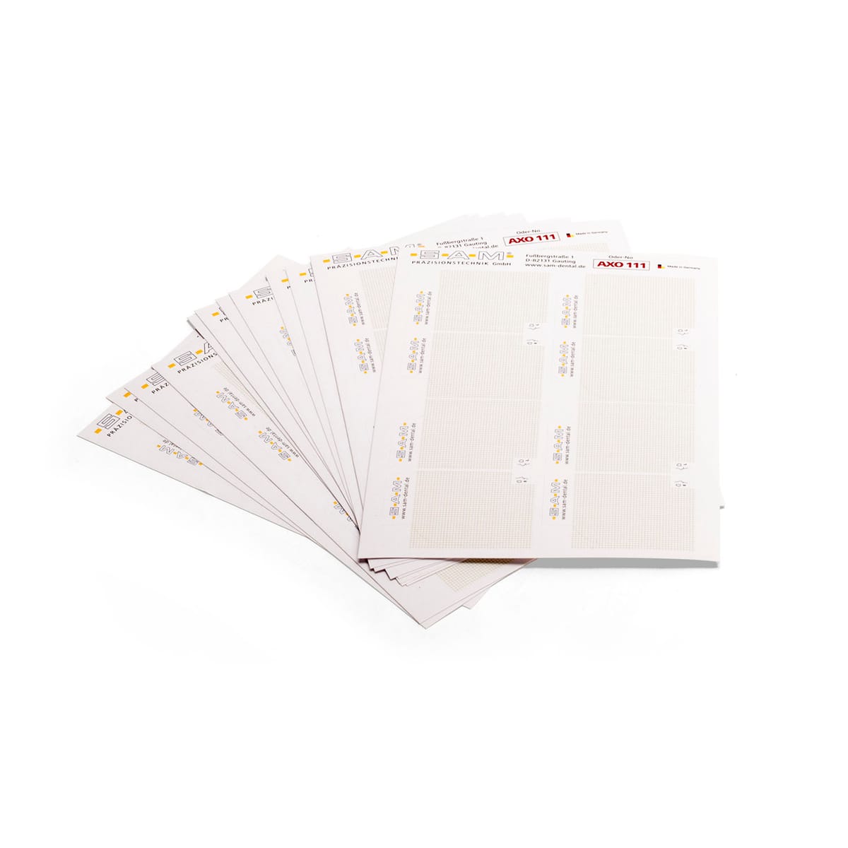 Registrier-Etiketten grün (15 Blatt) – SAM