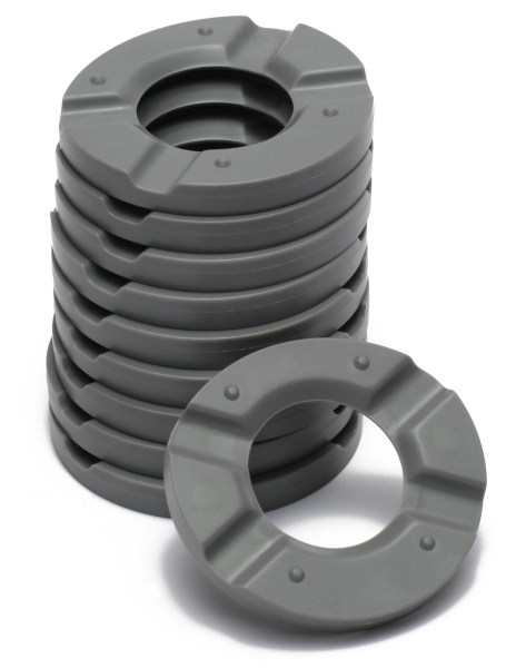 Quicksplit⁵ mounting plates 4-spoke grey 50 pieces 1250 0778