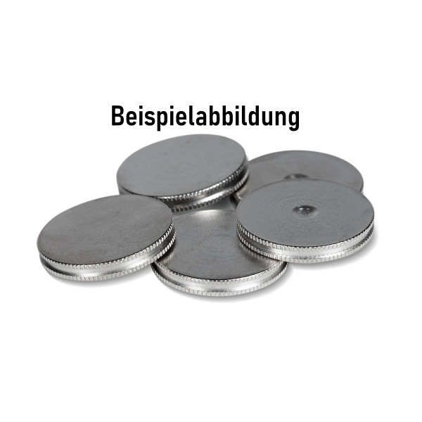 20 pcs - Retention discs turned - STAINLESS STEEL 1460 0238