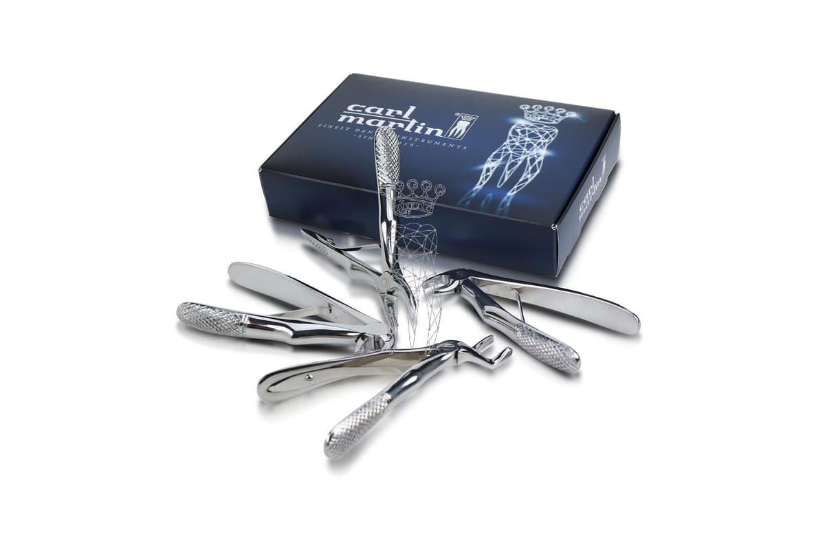 Kinderzahnzangen-SET 280A/1, 280A/3, 280A/5, 280A/6 – Carl Martin