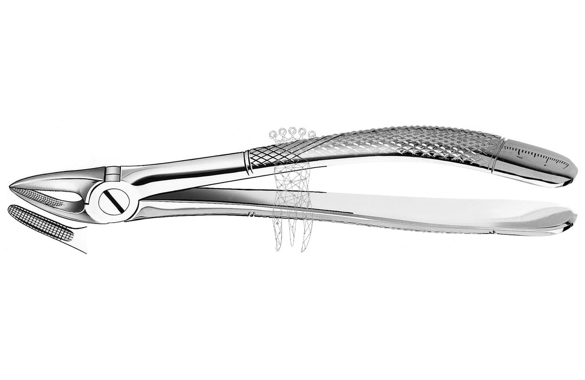 Zahnzange Haftprofil OK Wurzeln – Carl Martin, Extraction Forceps Upper Jaw