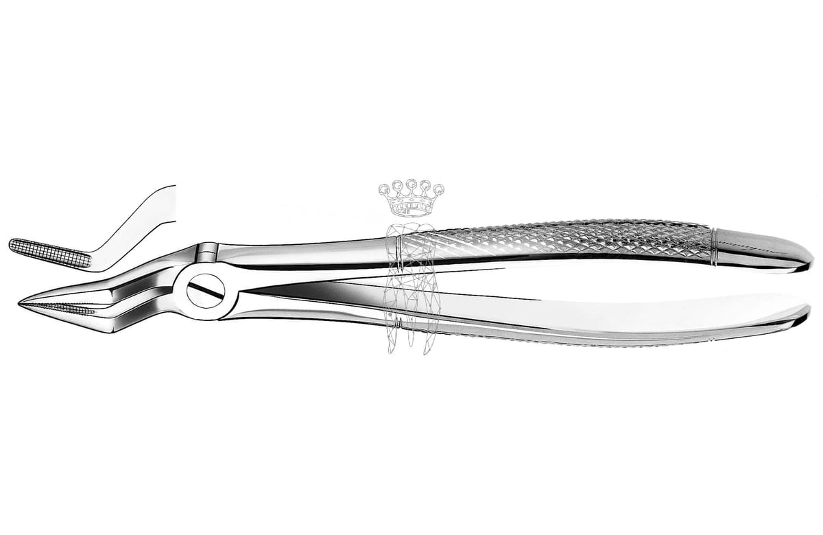 Zahnzange Haftprofil OK Wurzeln – Carl Martin, Extraction Forceps Upper Jaw
