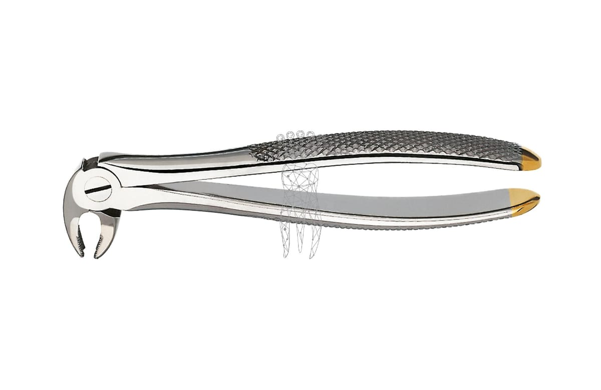 Zahnzange - diamantiert UK Molaren links + rechts – Carl Martin, Diamond-Coated Extraction Forceps