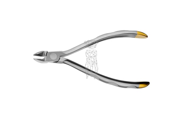 Lock Pins & Ligaturenschneider MINI 13cm 15° - feines verkürztes Arbeitsende HM