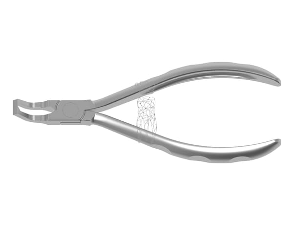 Lingual Bracket Entfernungszange 14cm abgewinkelt, für alle Bracketmaterialien