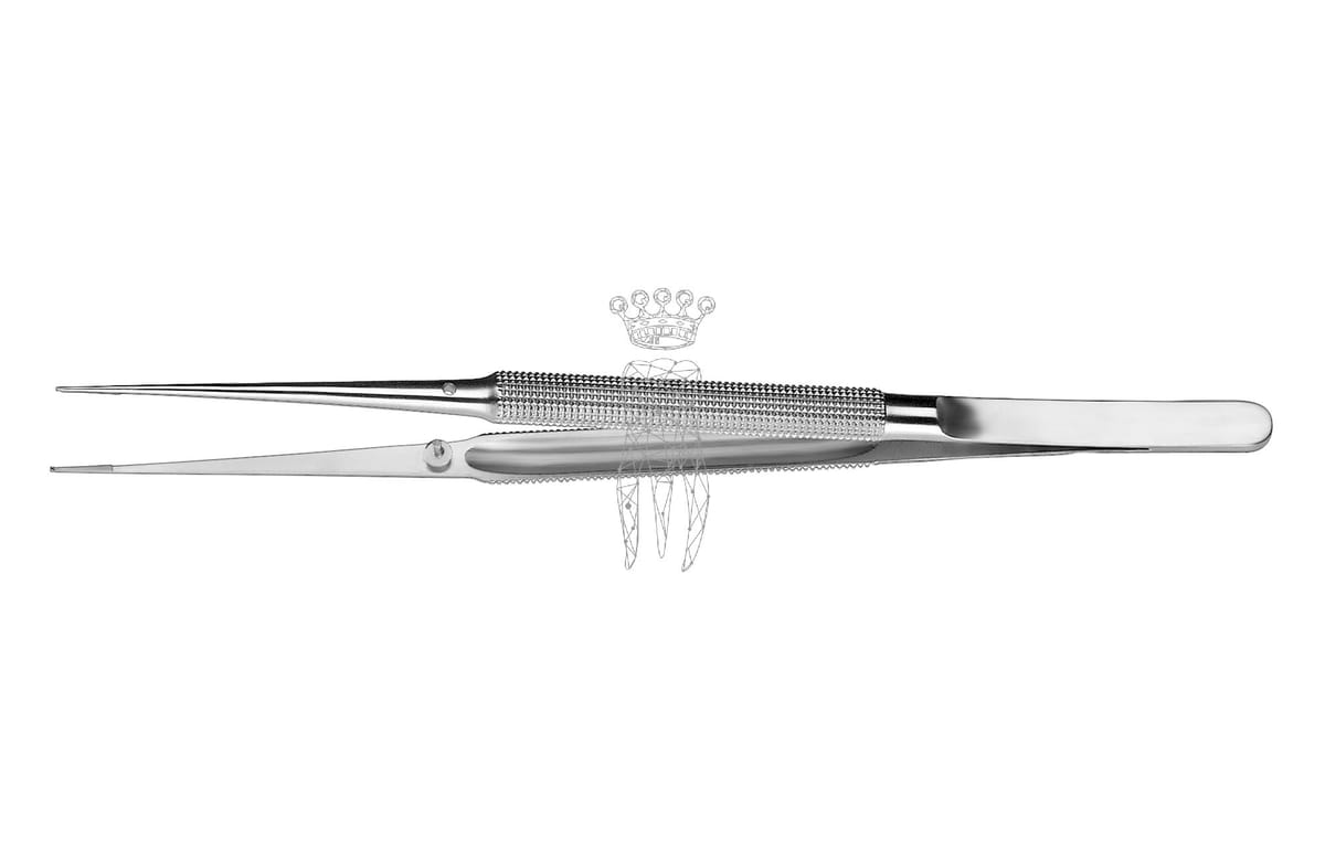 MIKRO-Pinzette 0.8 mm gerade Rundgriff – Carl Martin, Pinzetten