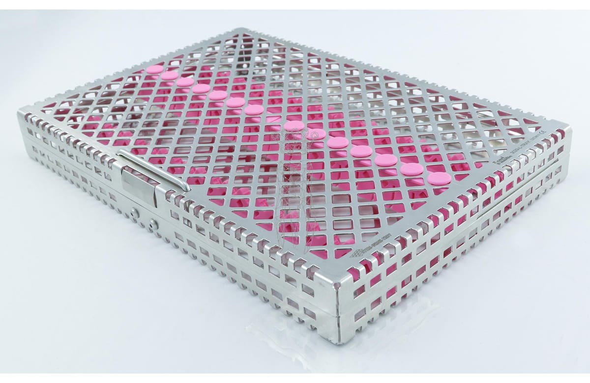Steri-Wash-Tray 280x190x34mm Silikone pink – Carl Martin, Trays, Sterilcontainer und Zubehör
