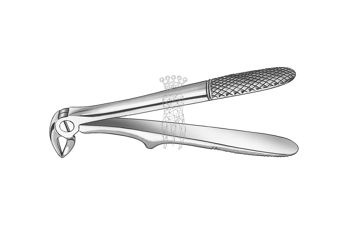 Kinderzahnzange Haftprofil ohne Feder UK Wurzeln – Carl Martin, Pediatric Extraction Forceps