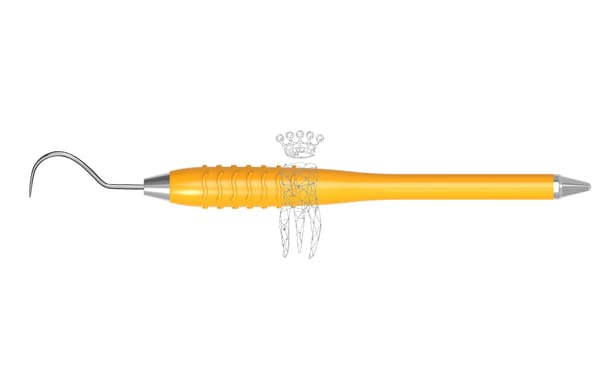 Zahnsonde einendig Kuhhorn Fig. 23 Colori-Silicon