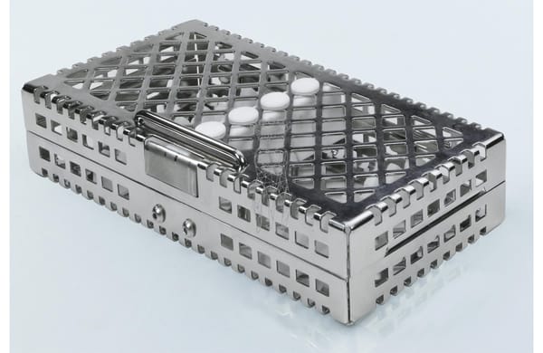 Steri-Wash-Tray 190x92x34mm 6 Instrumente - Silikon weiß