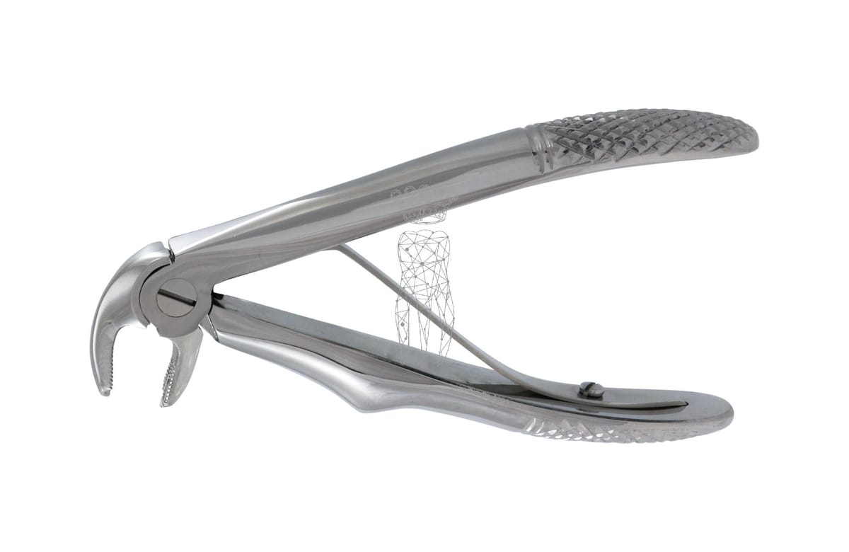Kinderzahnzange Haftprofil mit Feder UK Molaren – Carl Martin, Pediatric Extraction Forceps