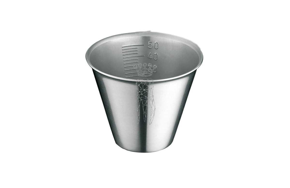 Medizinbecher Edelstahl 50ccm Boden Ø 30mm - Top Ø 55mm - Höhe 48mm – Carl Martin