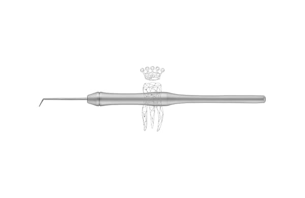 Ligaturen-Sonde starr nach Dr. Ecker 9.5mm Hohlgriff
