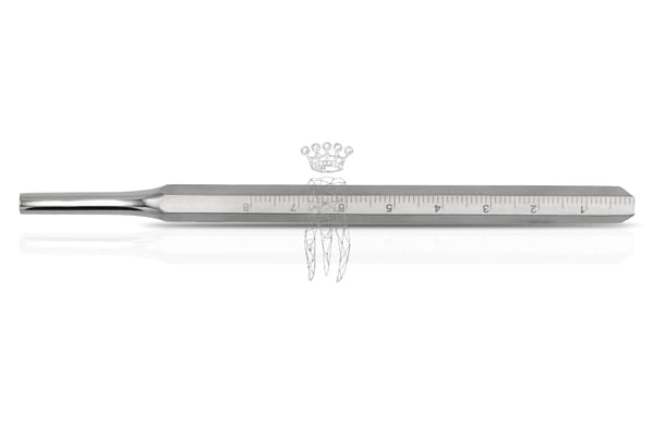 MANUSCAL Mundspiegel-Messgriff (mm) hohl rostfrei - Gewinde M2.5mm