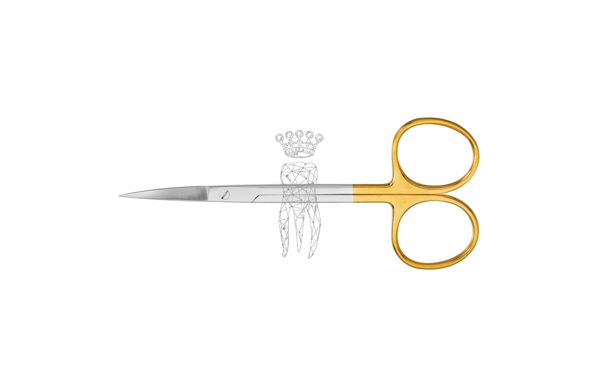 Zahnfleischschere gebogen 12cm TC – Carl Martin, Gingivektomiemesser - Zahnfleischscheren