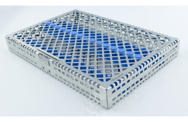 Steri-Wash-Tray 280x190x34mm Silikone hellblau
