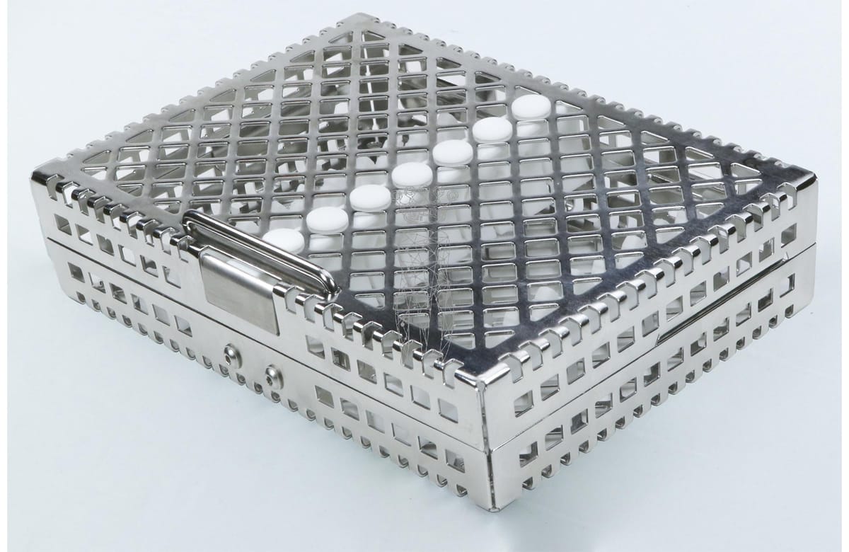 Steri-Wash-Tray 190x140x34mm 10 Instrumente - Silikon weiß – Carl Martin