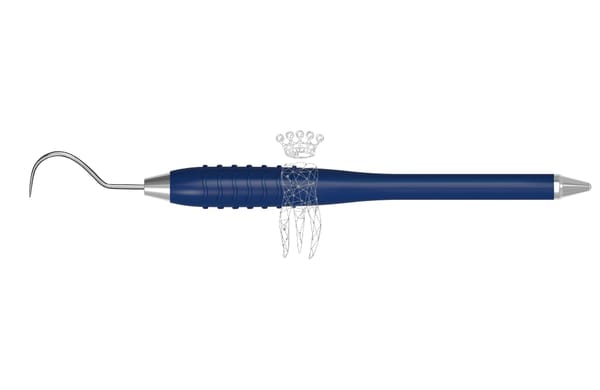 Zahnsonde einendig Kuhhorn Fig. 23 Colori-Silicon