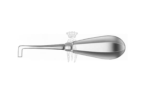 Kronenaufbieger gebogen längs 90° 5.0mm - |=0.5mm