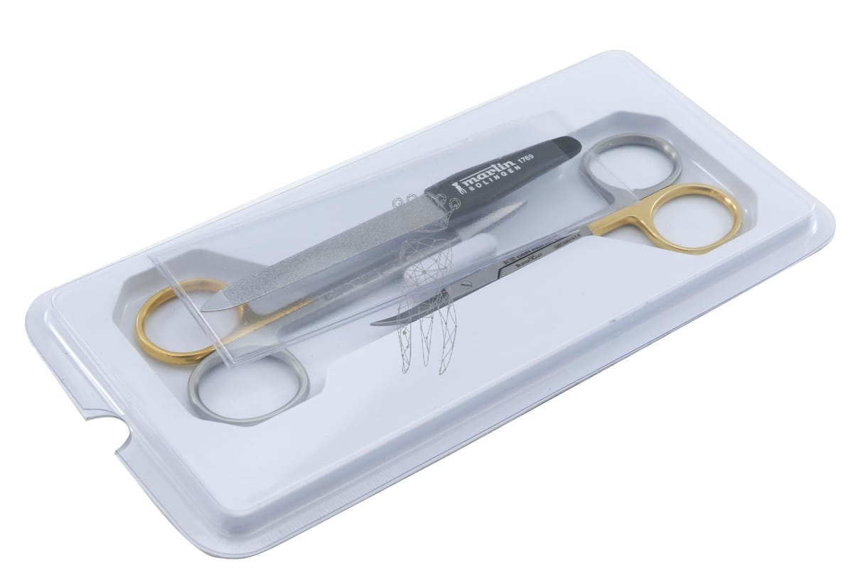 Scherensatz SuperCut 805SC/12 + 807SC/12 + Nagelfeile 1769 – Carl Martin, Other Surgical Instruments