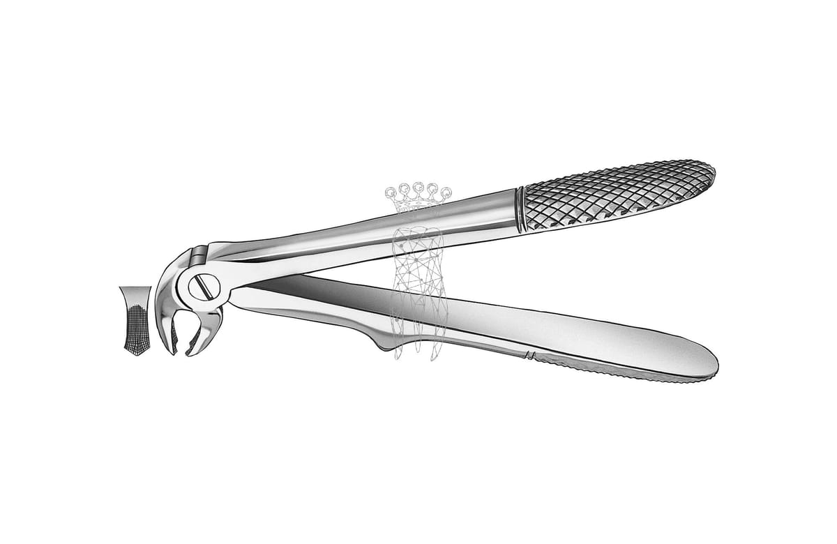 Kinderzahnzange Haftprofil ohne Feder UK Molaren – Carl Martin, Pediatric Extraction Forceps
