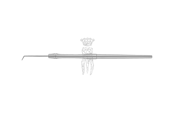 Ligaturen-Sonde starr nach Dr. Ecker 6.0mm massiv Griff