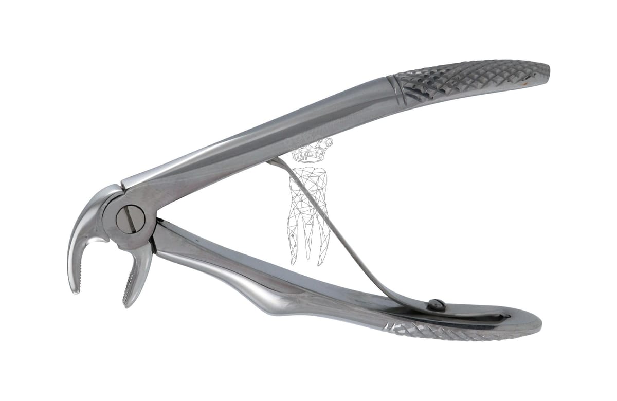 Kinderzahnzange Haftprofil mit Feder UK Schneidezähne – Carl Martin, Pediatric Extraction Forceps