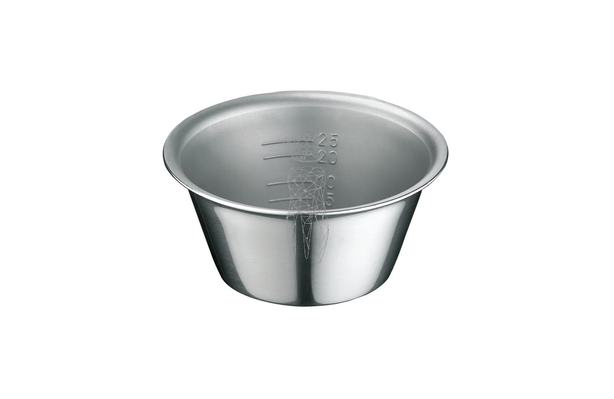 Medizinbecher Edelstahl 25ccm Boden Ø 30mm - Top Ø 55mm - Höhe 30mm – Carl Martin