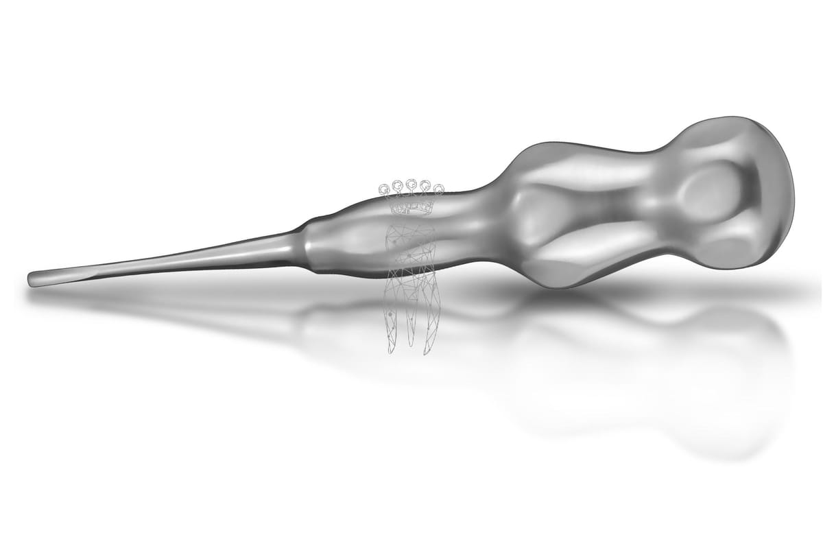 Luxationsinsinstrument Handform gerade 3.0mm – Carl Martin, Wurzelheber