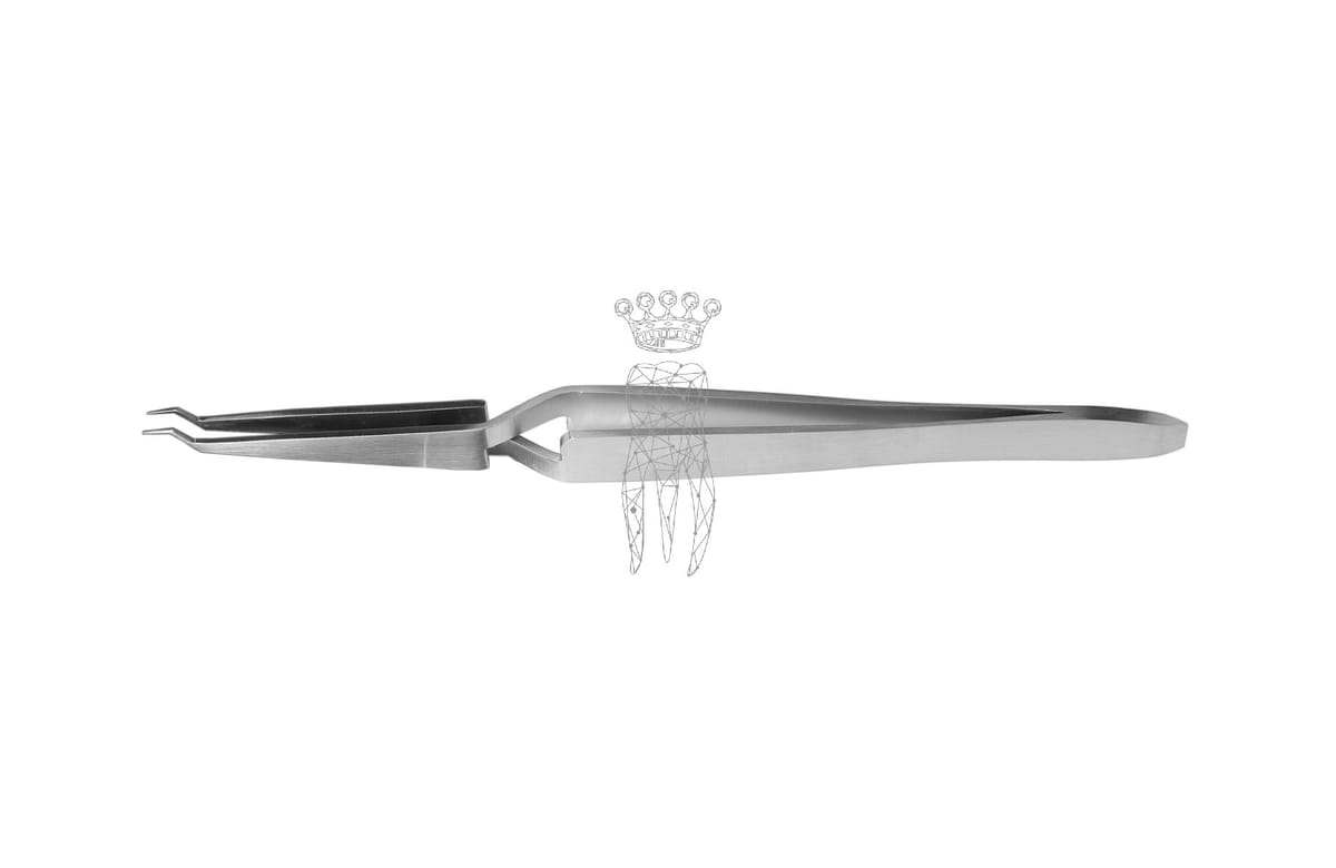 Lingual Bukkalröhrchen+Bracket Pinzette offset fein – Carl Martin, Klebepinzetten