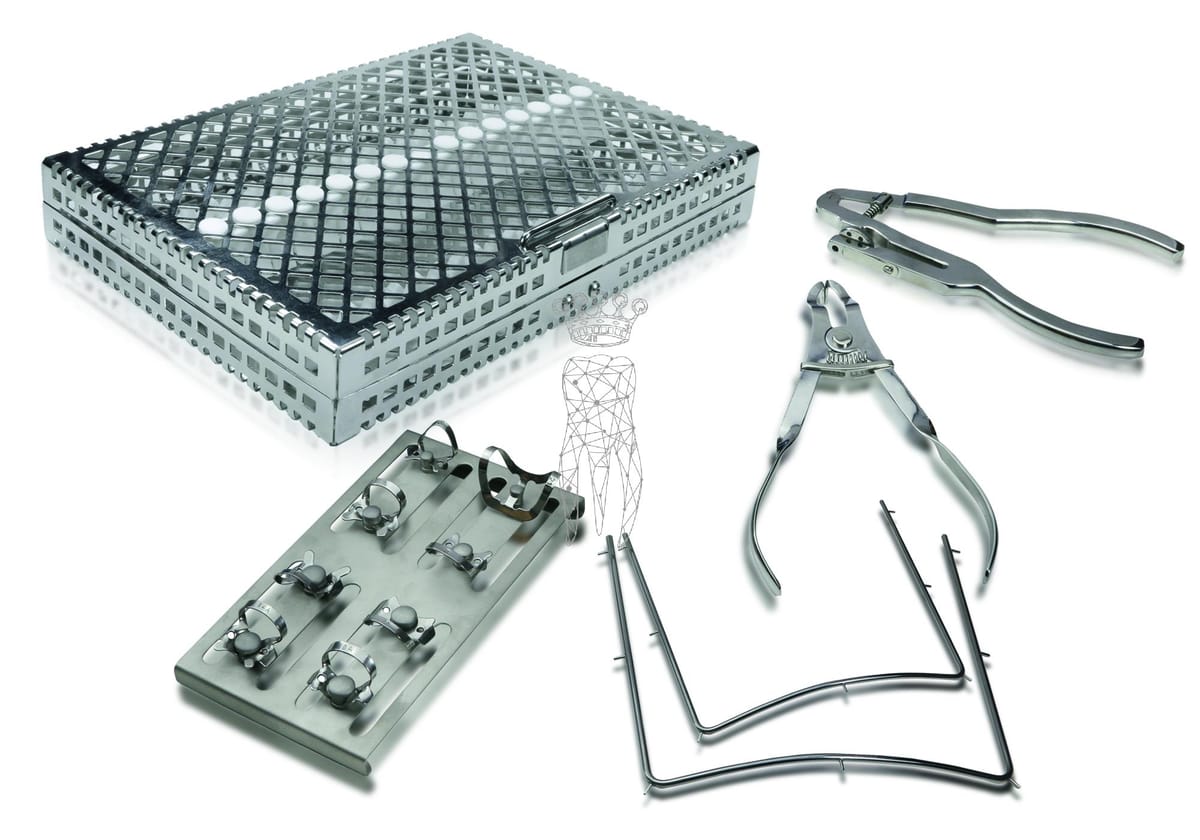 Kofferdam SET IVORY im Tray 3029-L-WE – Carl Martin, Rubber Dam Kits
