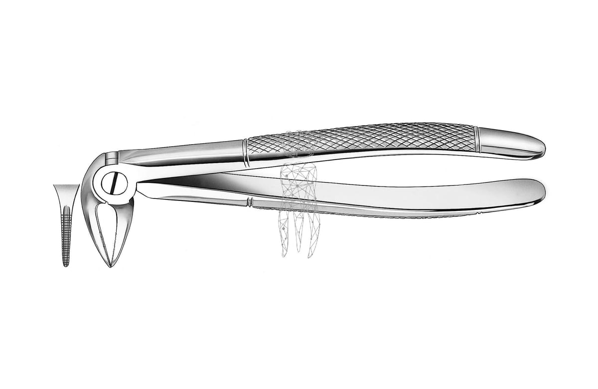 Zahnzange Haftprofil UK Wurzeln – Carl Martin