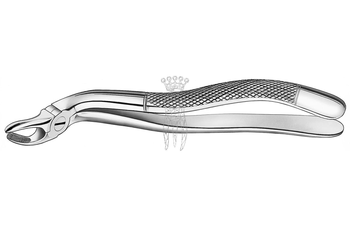 Zahnzange Haftprofil OK Weisheit – Carl Martin, Extraction Forceps Upper Jaw